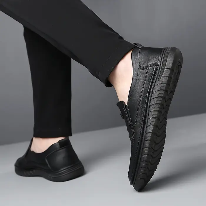 Mocassins en cuir confortables pour hommes