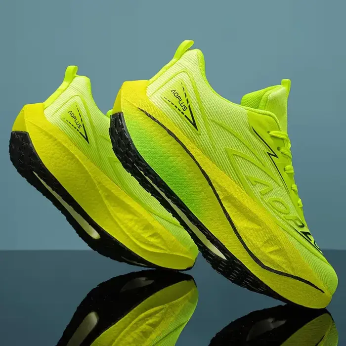 Chaussures de course à coussin d'air 2026, chaussures de course avec plaque en carbone pour marathon