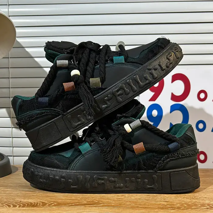 Nouvelle Arrivée - Baskets de Sport Designer pour Homme - Chaussures de Mode Urbaine Graffiti Personnalisées - Baskets Fantaisie Hip Hop pour Skateboard