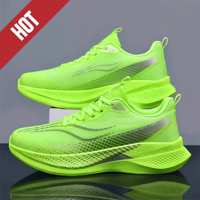 Chaussures de course Marathon Spécialisées Homme Femme Sportives avec Plaque Carbone Respirantes Légères Confortables Amorti Stabilité