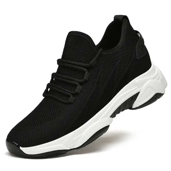 Baskets hommes chaussures d'ascenseur hauteur augmenter chaussures pour hommes semelle intérieure dé