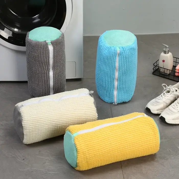 Sac de lavage pour chaussures en microfibre avec fermeture