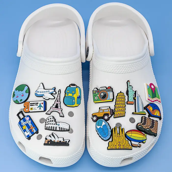 Breloques pour chaussures de voyage mondial