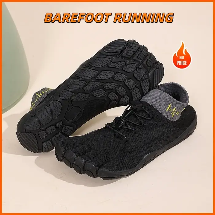 Grandes tailles Chaussures à Cinq Doigts Femme Baskets Barefoot Minimalistes pour Fitness Yoga Gym