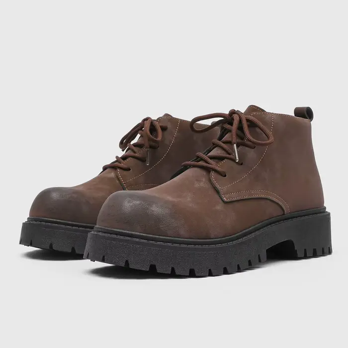 Chaussures Derby pour hommes, nouvelles chaussures à bout large pour hommes de Style automne-hiver a