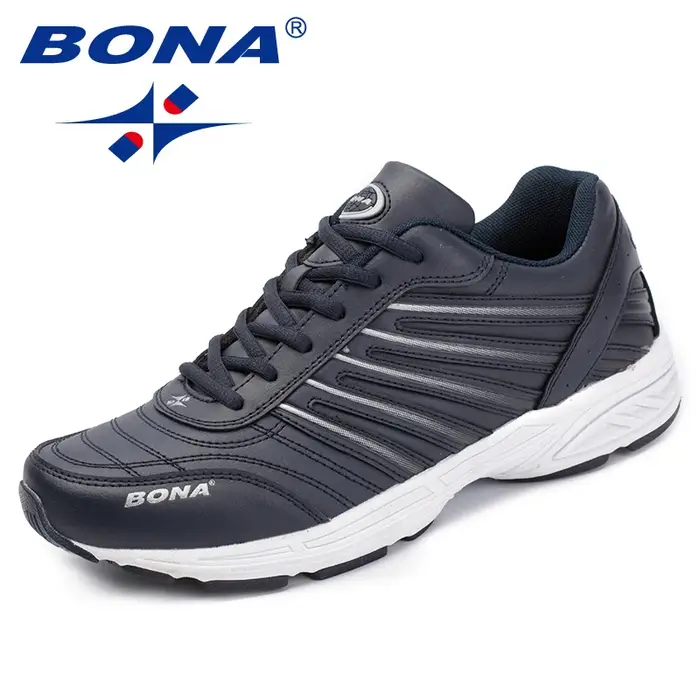 BONA nouveaux classiques Style hommes chaussures décontractées en plein air mode baskets à lacets chaussures plates pour homme en cuir fendu hommes mocassins
