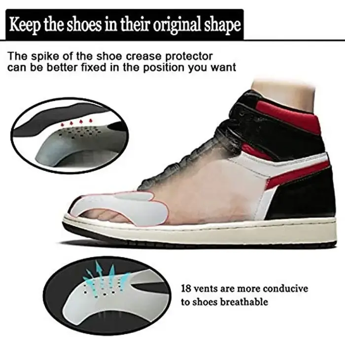 1 paire de nouveaux soins de chaussures Sneaker Anti-pli orteils protecteur civière extenseur Shaper Support Pad