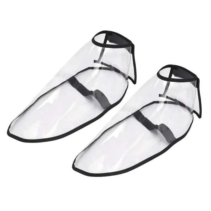 1 paire de chaussures de coiffeur incassables, couvre-chaussures transparentes pour salon de coiffur