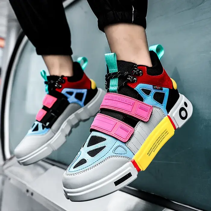 Chaussures pour hommes baskets d'extérieur unisexe mode à lacets