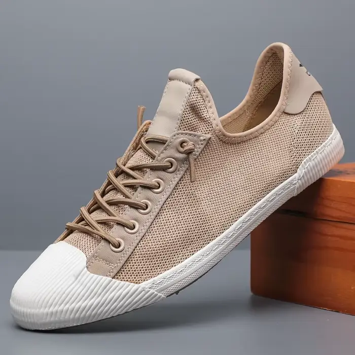 Chaussures en toile à lacets pour hommes