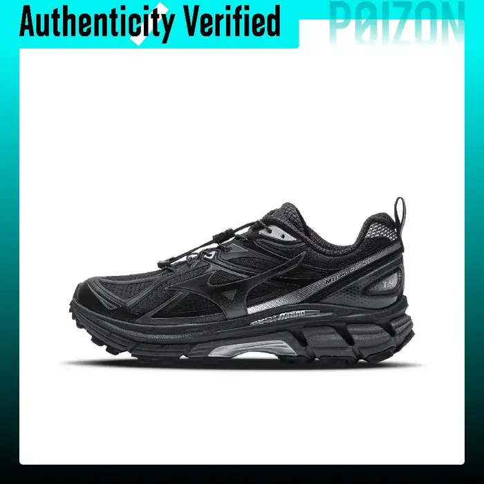 Chaussures de course décontractées basses Mizuno Halo Mix imperméables et antidérapantes unisexe noi