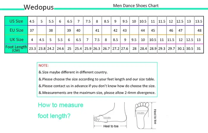 Wedopus 2.5CM chaussures de danse noires hommes salle de bal semelle en daim cubain Latin homme