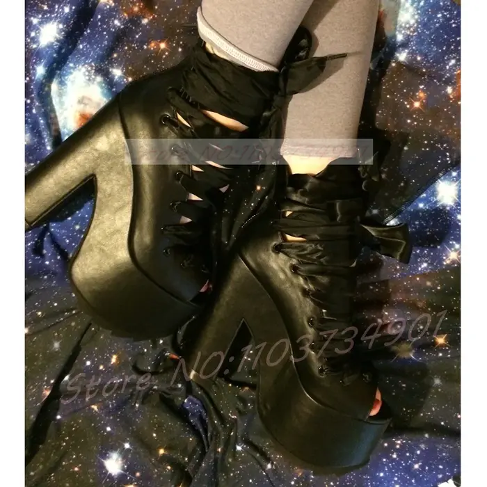 Bottes sandales Y2K rose à plateforme et bout ouvert pour femme