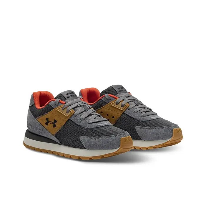 POIZON Under Armour Essential Chaussures de course décontractées basses pour hommes Gris foncé 6007220-025