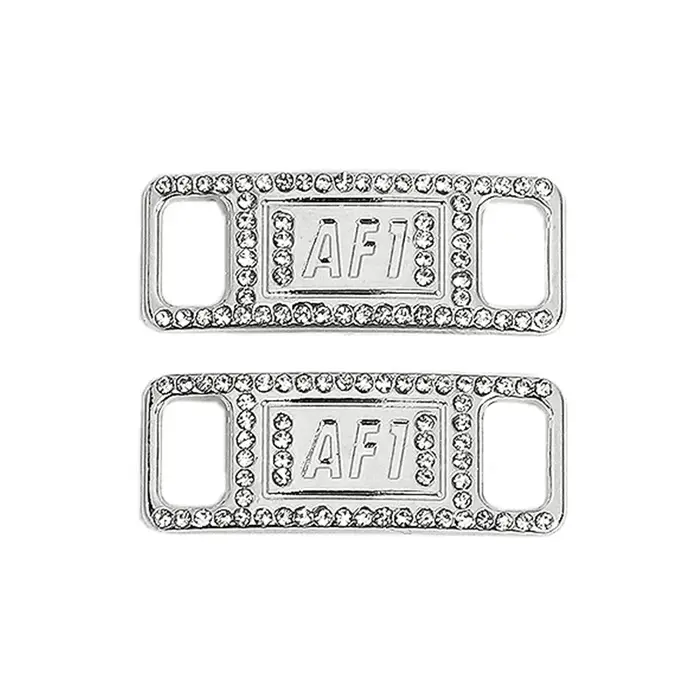 Breloques de chaussures en diamant, boucles de lacets tendance, décorations de lacets en métal de qu