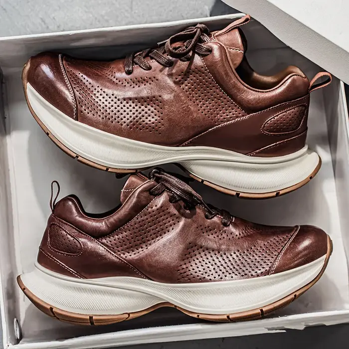 Hommes chaussures vulcanisées de haute qualité décontracté en cuir