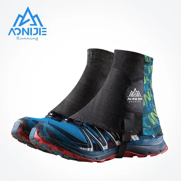 AONIJIE-Guêtres de course hautes unisexes, couvre-chaussures de protection, anti-sable, extérieur, tricouette, marathon, randonnée, cyclisme, E941