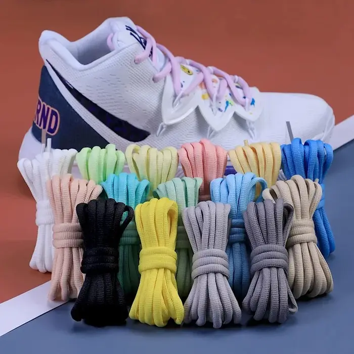 Lacets de chaussures ovales de basket-ball