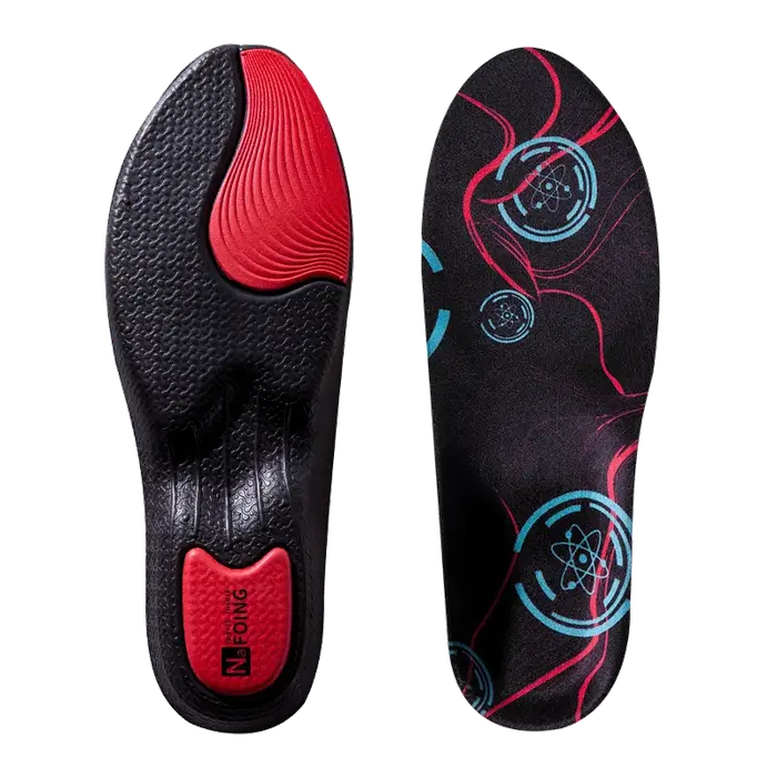 1 paire de semelles orthopédiques de sport 4D, souples, respirantes, haute élasticité, absorption de