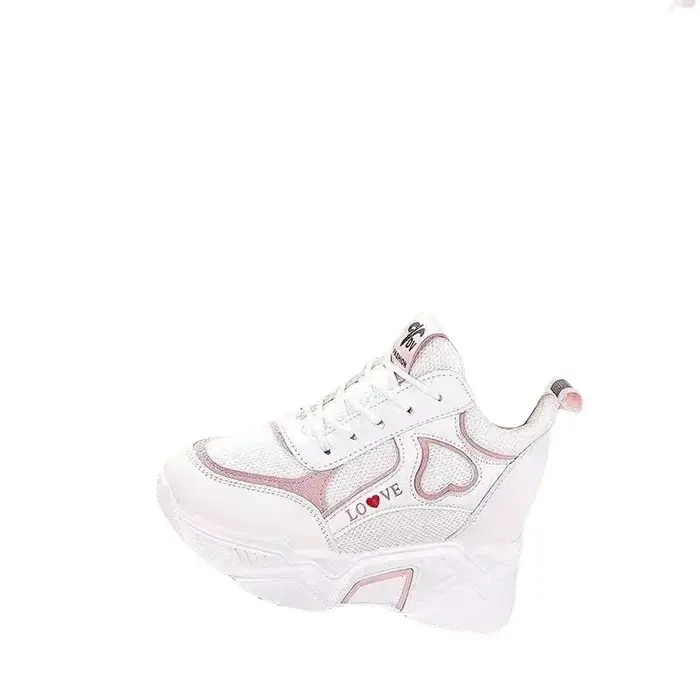 Haute qualité femmes plate-forme baskets grosse femme décontracté papa chaussures panier femme mode Sport maille à lacets chaussures 2024