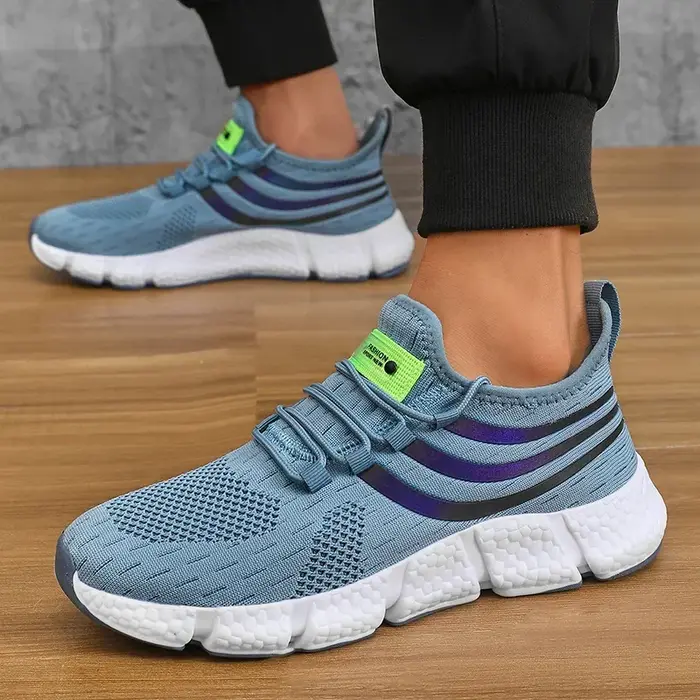 Baskets pour hommes chaussures à plate-forme respirantes confortables