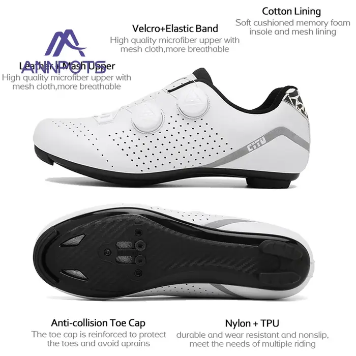 Chaussures de cyclisme autobloquantes femmes