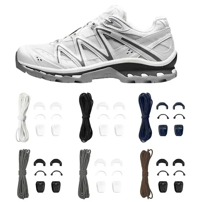 Kit de lacets rapides pour chaussures de tennis rondes sans attaches