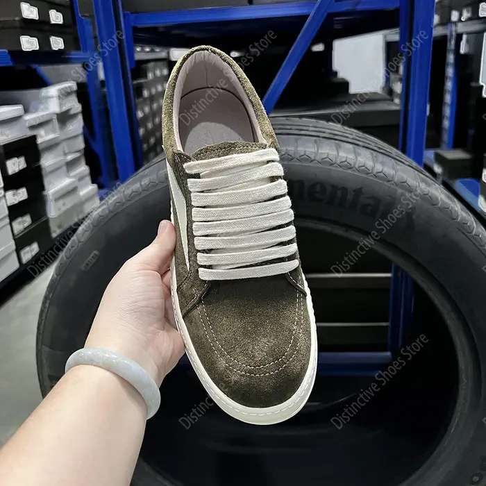 Marque décontracté bas marron daim hommes chaussures concepteur qualité classique RO chaussures mode