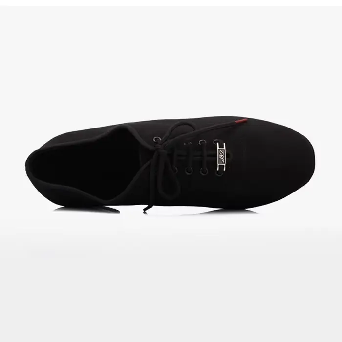 TOP chaussures de danse chaussure latine moderne hommes peau de vache semelle à deux points tissu Oxford motif de grille authentique chaussette sac BDDANCE309 respirant