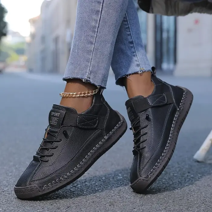 Chaussures d'été femme plate-forme loisirs mocassins à la main respirant baskets