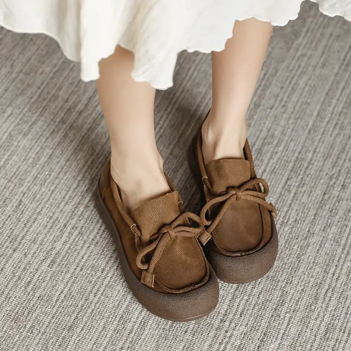 Koznoy 3 cm vache daim en cuir véritable femmes sandales chaussures plates printemps pantoufles creuses Mary Jane