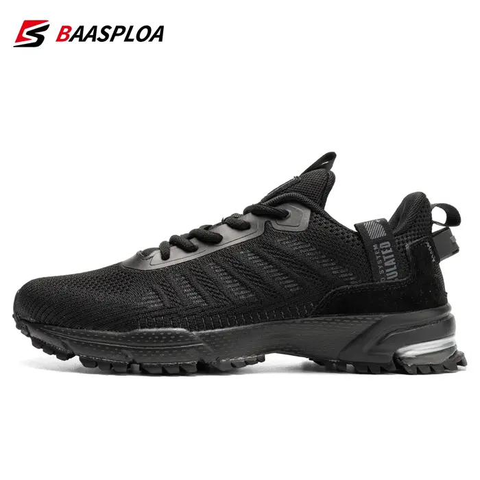 Baasploa chaussures de course pour hommes baskets légères homme concepteur maille Sneaker à lacets mâle respirant sport chaussure de Tennis