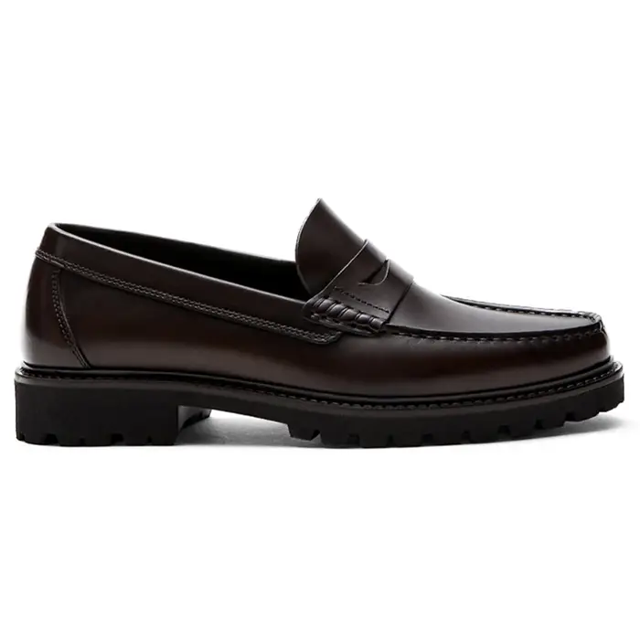 Mocassins en cuir pleine fleur pour hommes