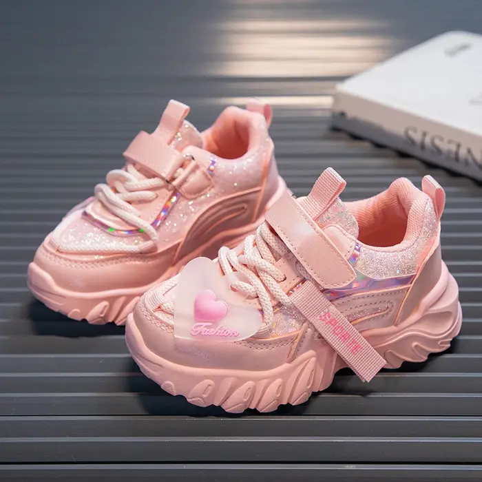 Chaussures de sport non ald brillantes pour filles