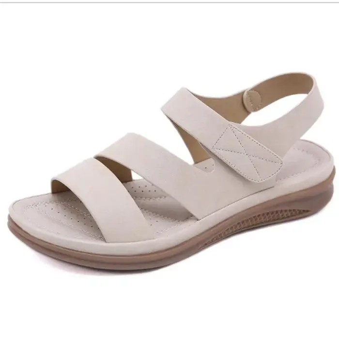 BEYARNE-Sandales de plage rétro pour femmes, chaussures d'été confortables, légères et décontractées