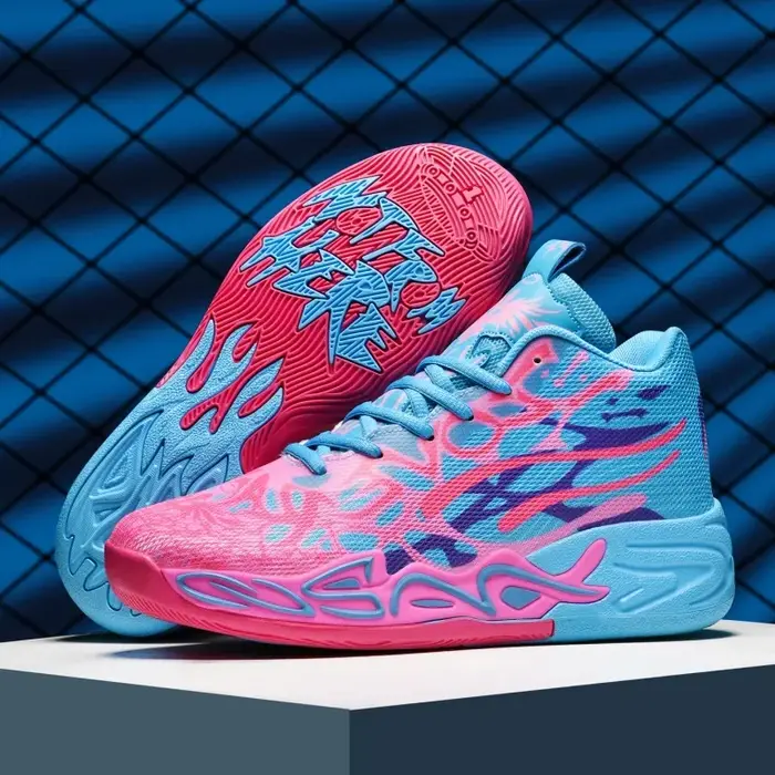 Chaussures de basket-ball montantes pour hommes, respirantes, amortissantes, antidérapantes, pour terrain extérieur, entraînement professionnel, chaussures de sport