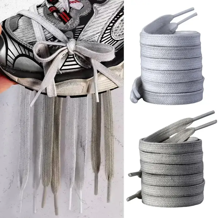 Bricolage chaussure sale corde longueur environ 100 cm Sneaker chaussures d'entraînement lacets lacet corde orteil-bande beauté décontracté Style coréen lacets