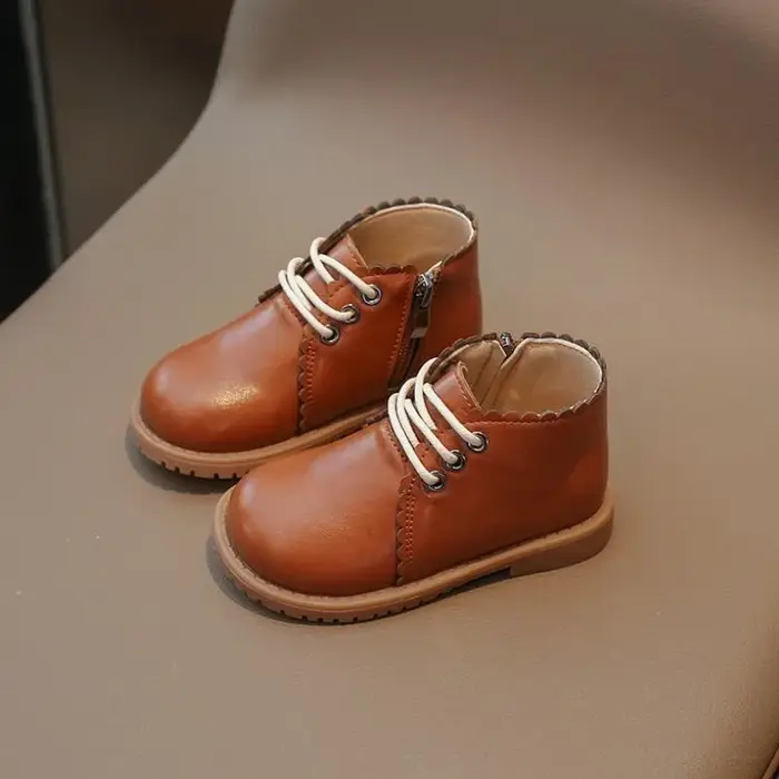 Jogerli printemps automne nouveau bébé bottes courtes chaussures pour enfants fille enfant en bas âge