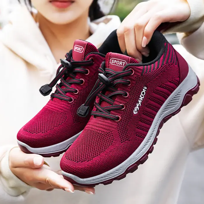 Chaussures de sport légères et respirantes pour femmes, baskets en maille antidérapantes, chaussures