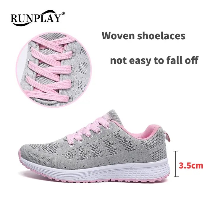Femme chaussures de Tennis mode Tenis Feminino à lacets blanc