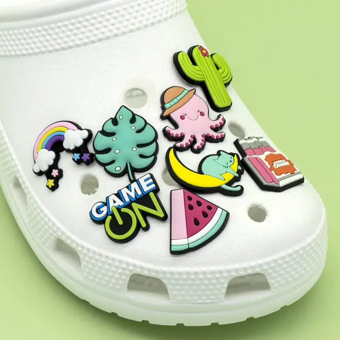 Breloques de chaussures de parfum de Piano rose arc-en-ciel