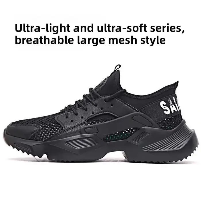 Nouvelles chaussures de sécurité d'été pour hommes - Légères, souples, respirantes, avec embout en a