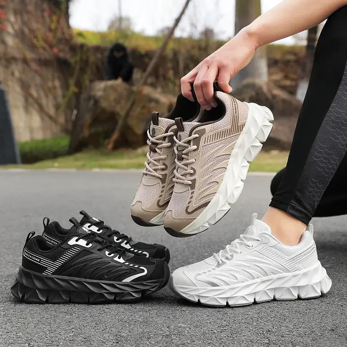 Chaussures de course pour hommes, légères, respirantes, confortables, avec amorti, pour la marche, la salle de sport, les occasions décontractées, chaussures de sport