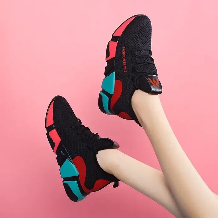 Tenis Feminino 2025 Chaussures vulcanisées pour femmes en plein Air respirant Air maille Fitness tissu chaussette