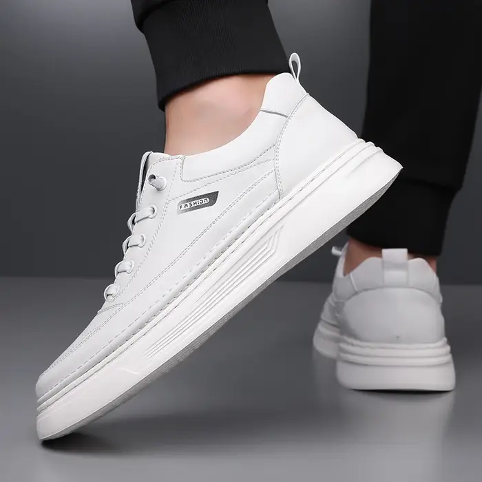 Chaussures décontractées en cuir PU pour hommes