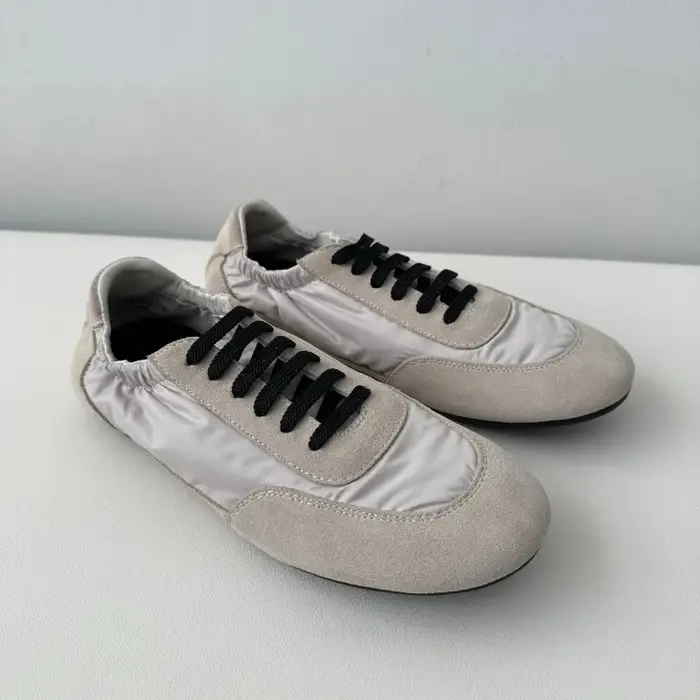 Baskets en cuir véritable pour femmes, chaussures plates élastiques à semelles fines, souples et con