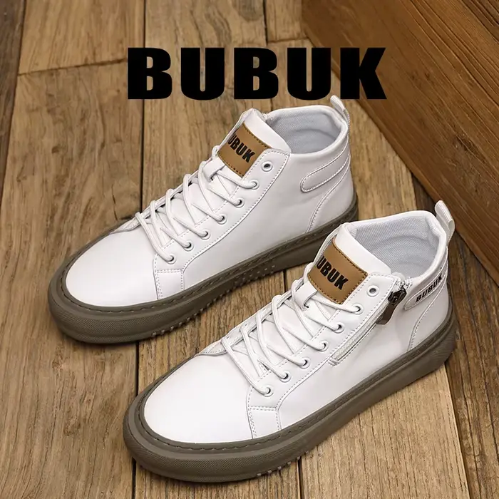 Bubuk Chaussures d'extérieur pour hommes, bottines mi-hautes tendance et confortables, adaptées à la randonnée et à l'alpinisme, chaussures pour hommes pour le style décontracté et le travail