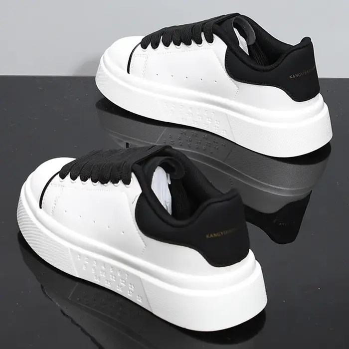 Fashion Men Skateboarding shoes Casual Sport Shoes Platform Sneakers Outdoor Breathable White Runnin