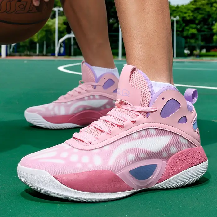 Baskets de basket-ball athlétiques pour hommes – Chaussures de course respirantes et antidérapantes pour entraînement de gymnastique pour hommes et femmes