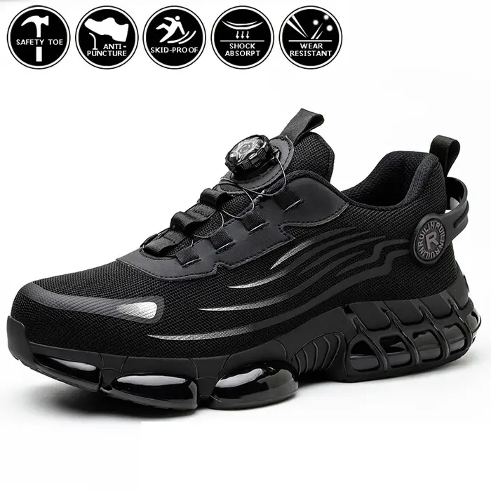 Chaussures de travail indestructibles à bout en acier pour hommes et femmes